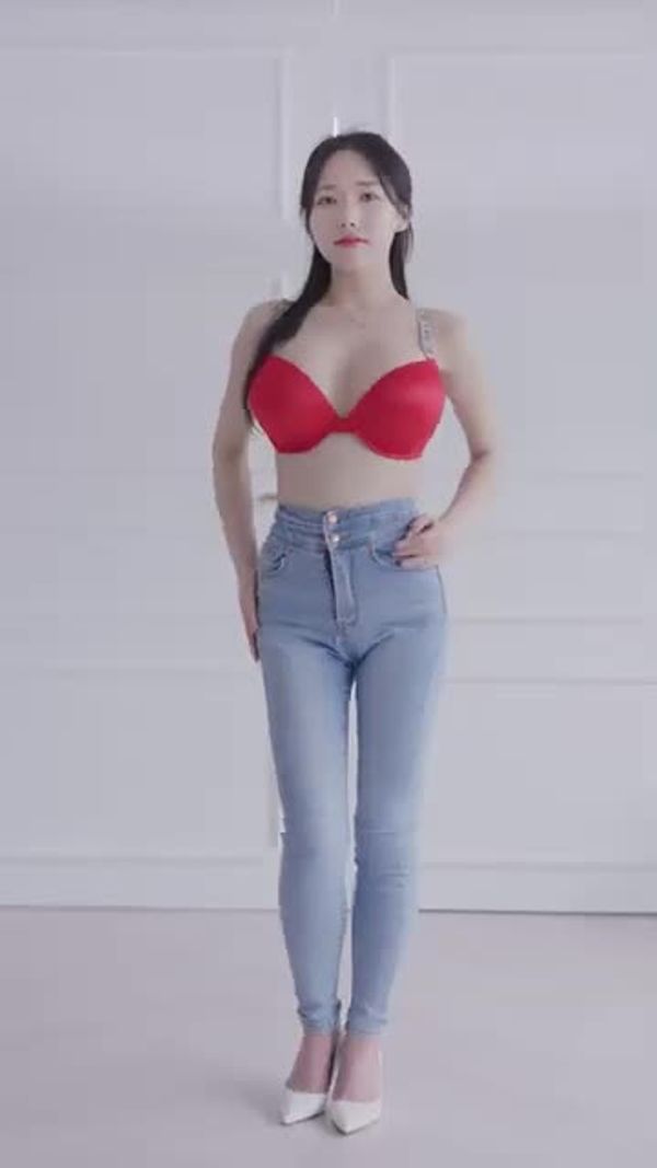 [4K 세로룩북] Ai 실사 애플힙 룩북❤ 청바지 란제리 룩북 underwear Lookbook 언더웨어 직캠 ルックブック Lingerie Try On 모델 연화룩북