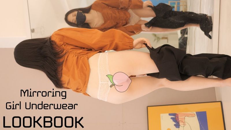 [ 4K 세로룩북 ] 깨끗한 히프 ❤ 코피팡  화이트 란제리 여비서 룩북 직캠 레전드몸매 underwear LookBook  햇쏠룩북 HAASOL LOOKBOOK